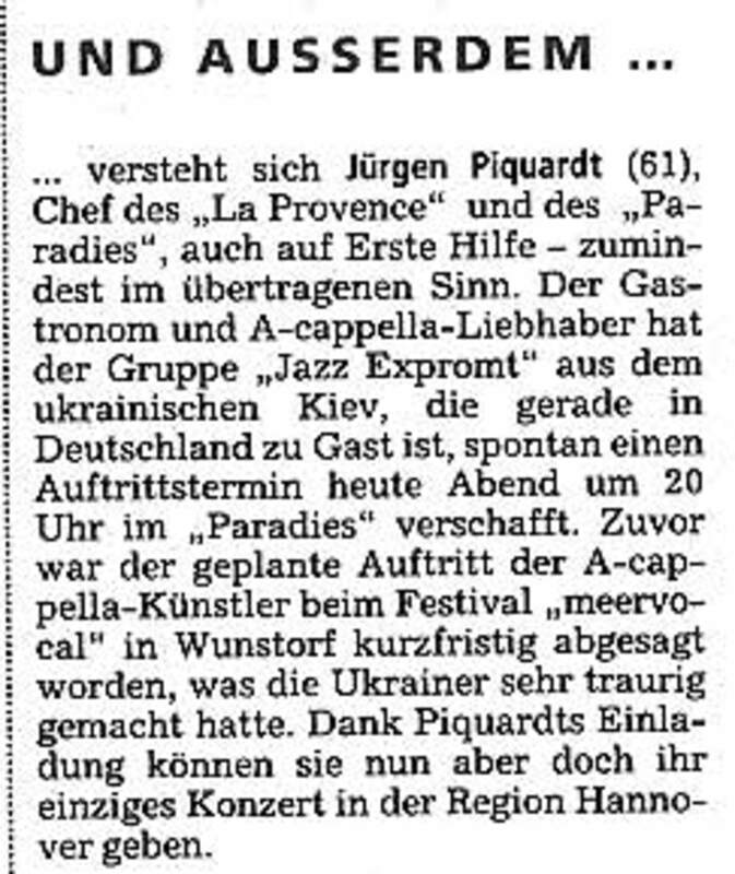 Jazz im Paradies